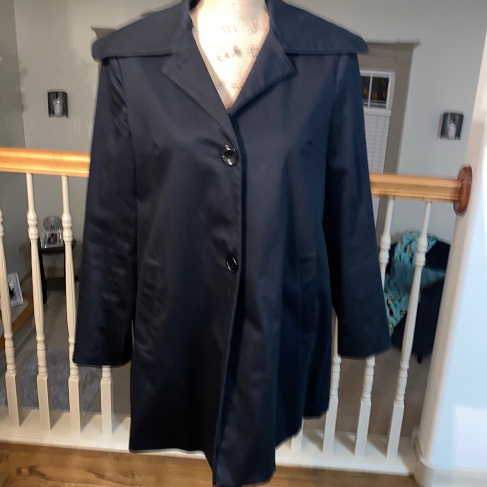 Women’s trench jacket– black – size small – barely worn